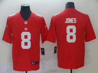 Men's NFL New York Giants #8 Daniel Jones Red Vapor Untouchable Limited Stitched Jersey