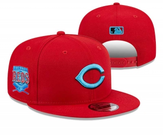 MLB Cincinnati Reds New Era Red 2023 Father's Day 9FIFTY Snapback Hat 3015