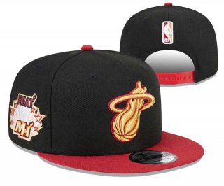 NBA Miami Heat New Era Black Red Gameday Gold Pop Stars 9FIFTY Snapback Hat 3030
